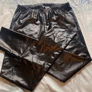 Leather look Leggins